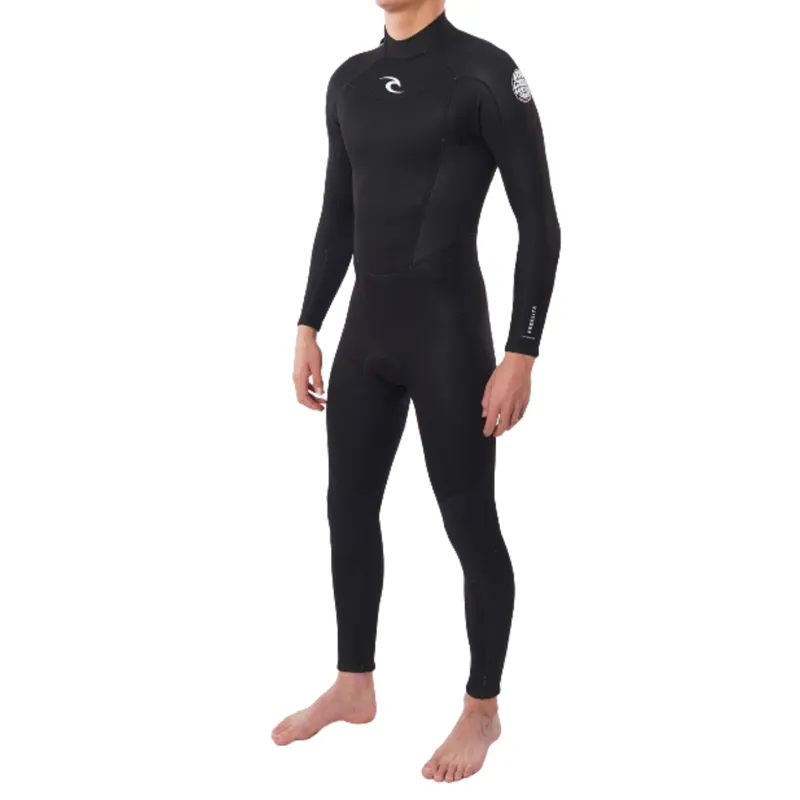 Rip Curl Kids Freelite 3/2 FL Back Zip Steamer Wetsuit in Black